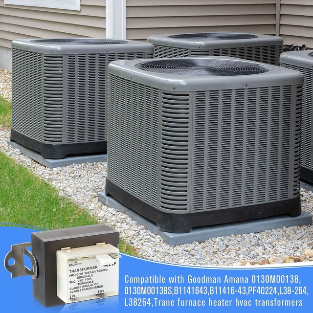 Alt view image 5 of 7 - 2-Pack 240V to 24V 40VA Transformer for HVAC Furnace