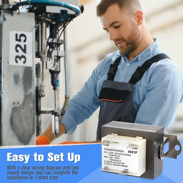 Alt view image 7 of 7 - 2-Pack 240V to 24V 40VA Transformer for HVAC Furnace