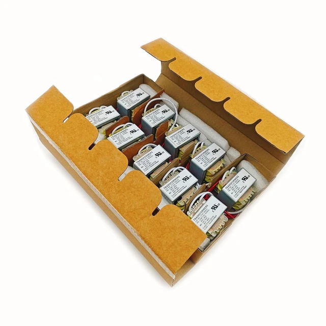 Alt view image 4 of 7 - 10-Pack 120V to 24V AC Transformers UL Recognized Component
