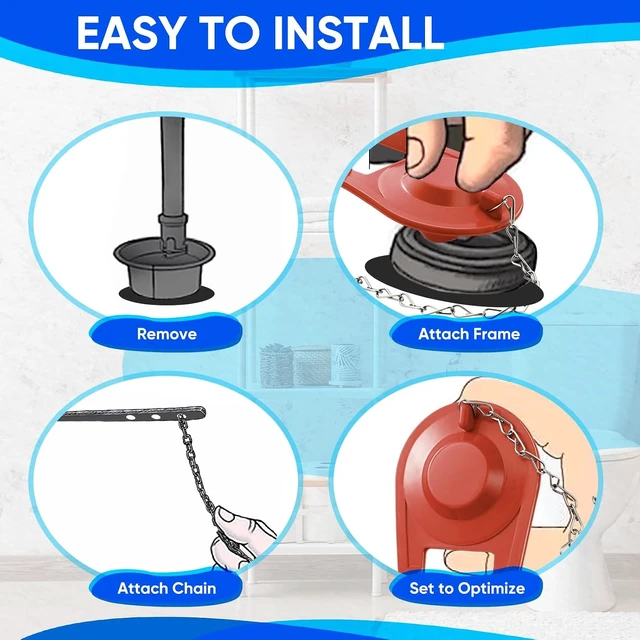 Alt view image 5 of 7 - 24-Pcs Bulk Toilet Tank Flapper Replacement Kit