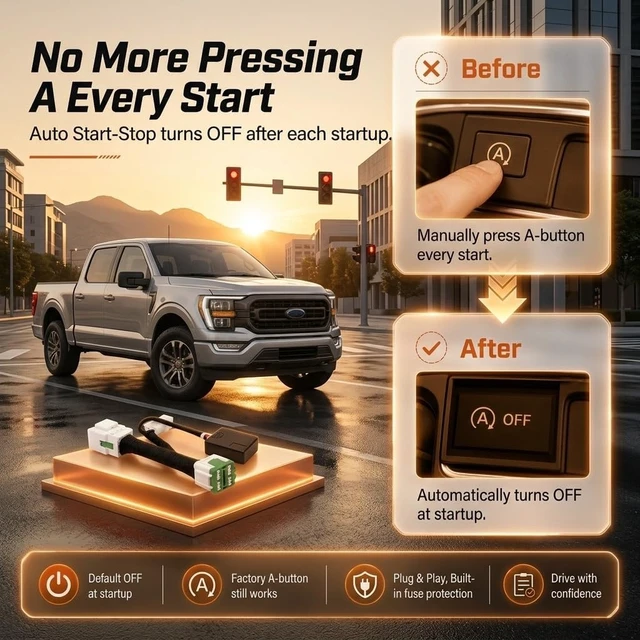 Alt view image 2 of 7 - Plug-in Auto Start Stop Eliminator for Ford F-150 2021-2026