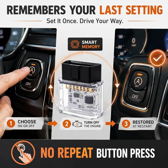 Alt view image 4 of 7 - Plug & Play Auto Start Stop Eliminator for Ford F150 2015-2020