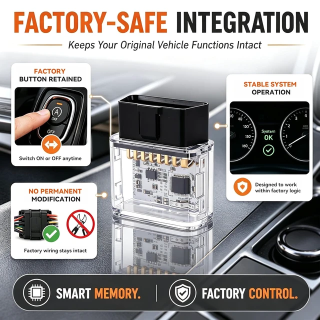 Alt view image 5 of 7 - Plug & Play Auto Start Stop Eliminator for Ford F150 2015-2020