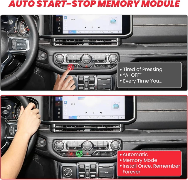 Alt view image 3 of 7 - Jeep Wrangler Auto Start Stop Disable Module
