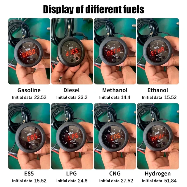 Alt view image 4 of 7 - New Upgrade Digital Wideband AFR Air/Fuel Ratio Gauge 2"(52mm) with LSU4.9 Sensor, UEGO O2 Oxygen Sensor Controller