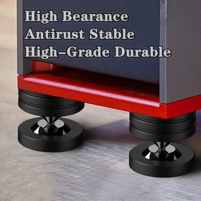Alt view image 2 of 5 - 4-Pcs Speaker Feet Isolation Pads POM Spike Stand with Stainless Steel Pads for Vibration Damping, HiFi Speakers, Amplifiers, DAC & CD Player (49X35mm)
