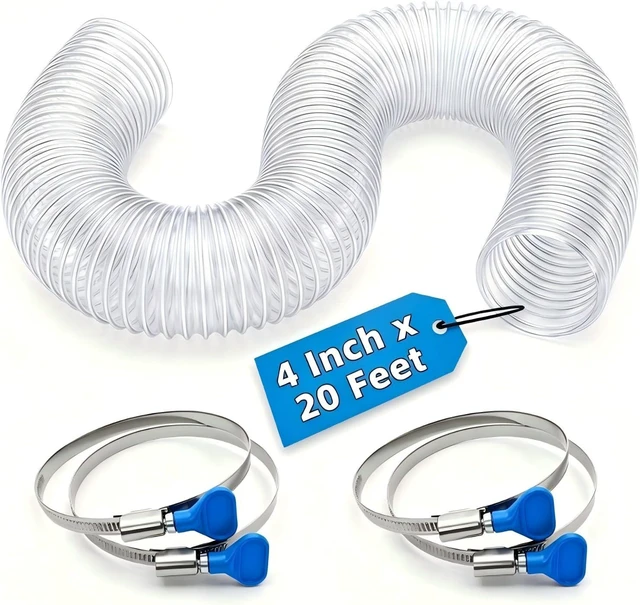 Main image of 4-Inch x 20-Foot Vacuum Tube for Workshop Dust Removal
