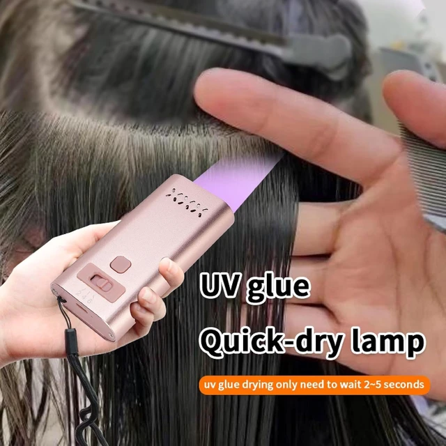 Alt view image 3 of 7 - V Light Hair Extension Kit 3 LED Beads, 395nm 6W UV Glue Lamp Machine