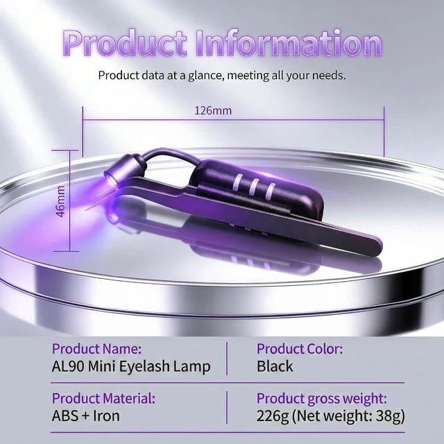 Alt view image 5 of 7 - 5W UV LED Lash Curing Light for Eyelash Extensions