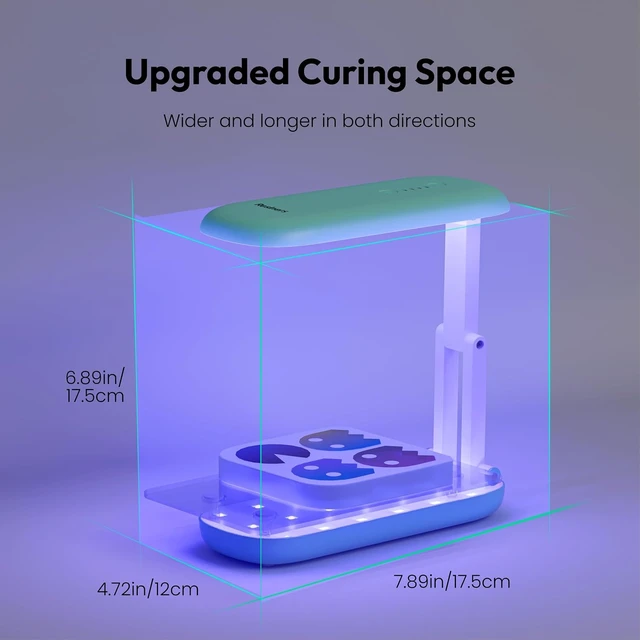 Alt view image 6 of 7 - AirWave Pro Max UV Resin Light Double-Sided Foldable UV Lamp