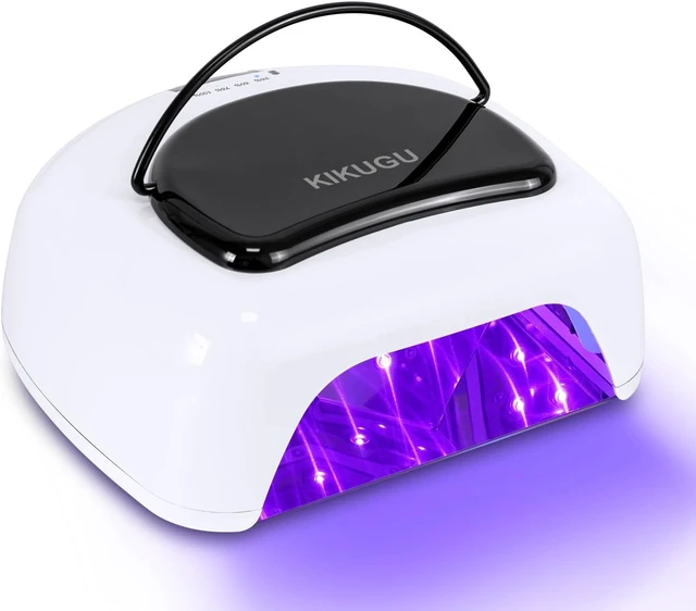 Main image of 96W Professional Rechargeable UV LED Nail Lamp Cordless UV Light with Metallic Reflector & Metal Base, Fast Curing for Manicure & Pedicure, Ideal for Salon & Home (White)
