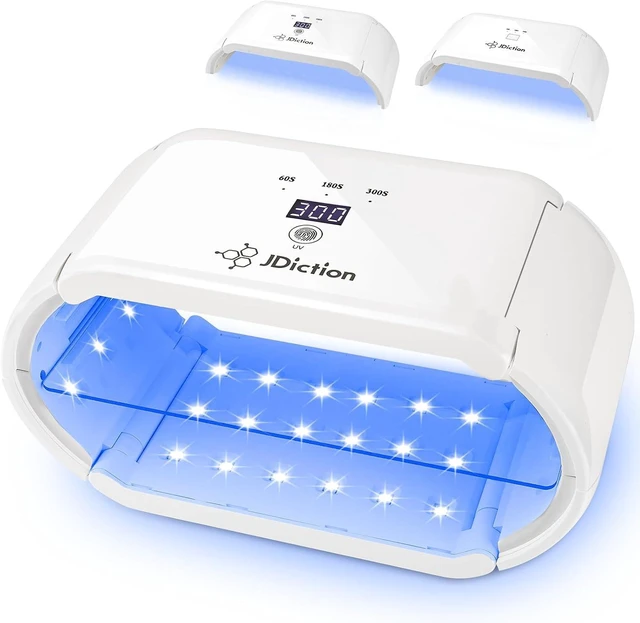 Main image of Wireless UV Resin Light with 48 LED Beads Long Time Settings (1min, 3min, 5min, 10min), Rechargeable 48W Cordless Curing Tool for Jewelry Making & Crafts