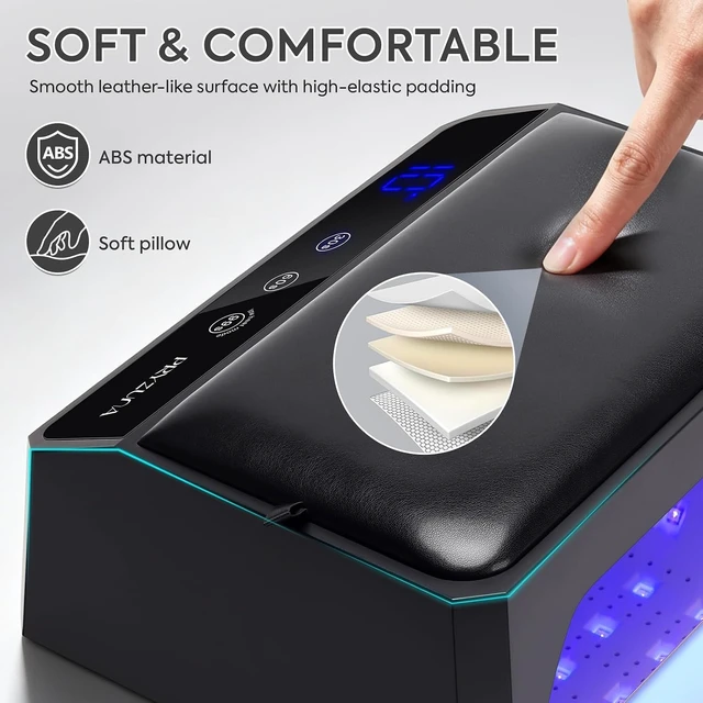 Alt view image 5 of 7 - 120W UV LED Nail Lamp with Two-Hand Design for Gel Nails