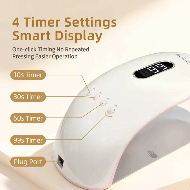 Alt view image 5 of 6 - 36W UV Nail Lamp for Manicure 4 Timers & Automatic Sensor