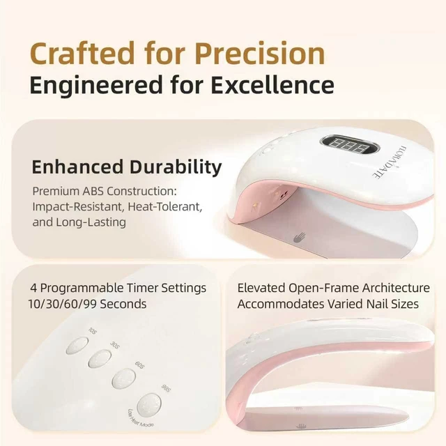 Alt view image 6 of 6 - 36W UV Nail Lamp for Manicure 4 Timers & Automatic Sensor