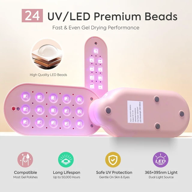 Alt view image 5 of 7 - Cordless UV LED Nail Lamp for UV Protection & Gel Nails