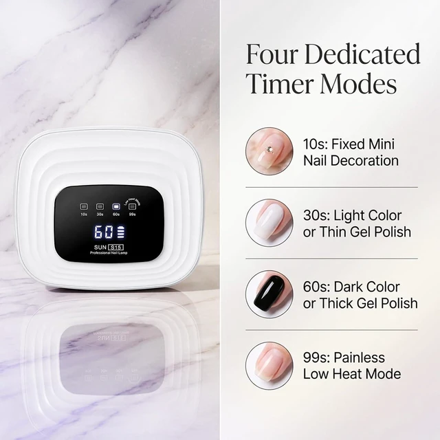 Alt view image 2 of 7 - 7800mAh Rechargeable Cordless UV LED Gel Nail Lamp