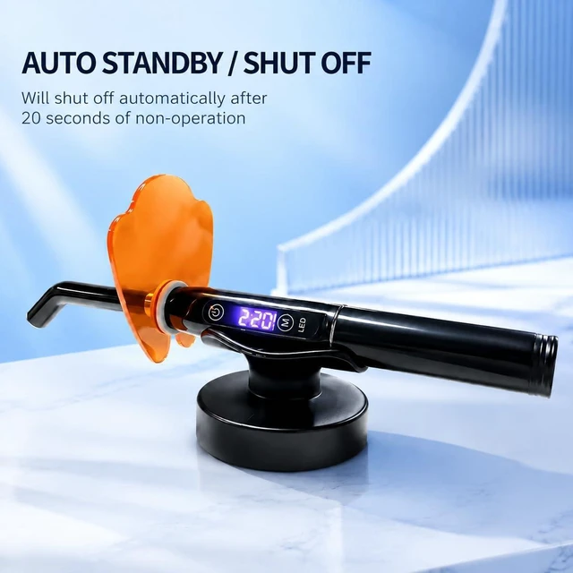 Alt view image 2 of 6 - Portable Handheld LED Blue Light Tool with Display Screen for Resin Applications