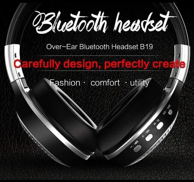 Alt view image 5 of 7 - Universal Bluetooth Headset Wireless Hi-Fi Stereo Foldable Headphones Earphones