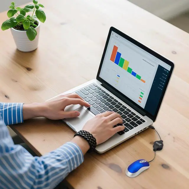 Alt view image 5 of 7 - USB C Optical Mouse Mini Wired Mice w/ Retractable Cable for PC Computer Laptop