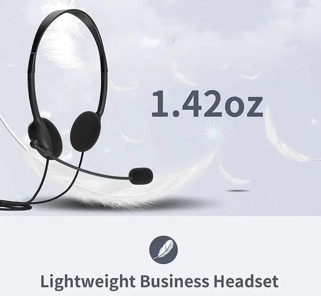 Alt view image 3 of 7 - USB Headset Headphone With Microphone Noise Cancelling For PC Computer Call Chat