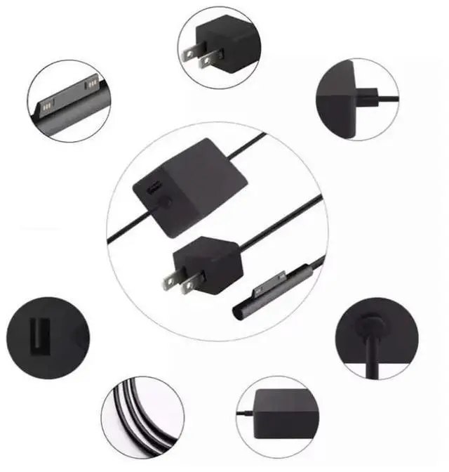 Alt view image 6 of 7 - 65W Power Supply Laptop AC Adapter Charger For Microsoft Surface Pro3 4 5 6 7+ 8