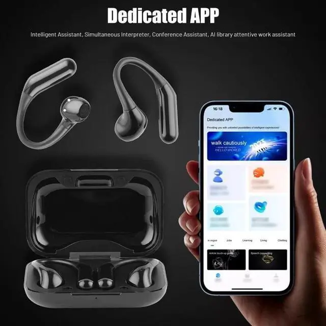 Alt view image 2 of 7 - Wireless 144+ Language AI Translator Earbuds Bluetooth 5.3 Headphones For iPhone