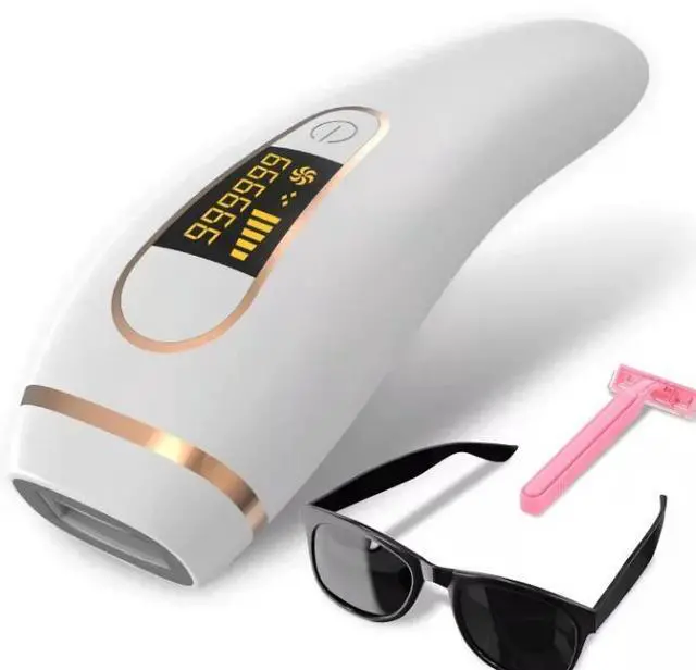 Main image of SOEWIOU IPL Hair-Removal Handset Flashes, 5 Energy Levels Auto-Adjust, Continuous Auto-Glide Mode, LED Digital Display, Auto-Shut-Off Protection, Rechargeable At-Home Laser Hair Removal for Face,
