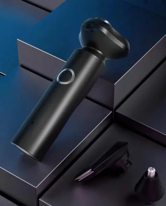 Alt view image 5 of 6 - SOEWIOU  BElectric Shaver ,USB-C Rechargeable Mens Razor w/ 3 Replacement Heads, Single-Speed, IPX6 Waterproof, Travel-Lock, Pop-Up Trimmer, Xiaomi-Comparable Beard Trimmer for Men, Wet/Dry Shave,