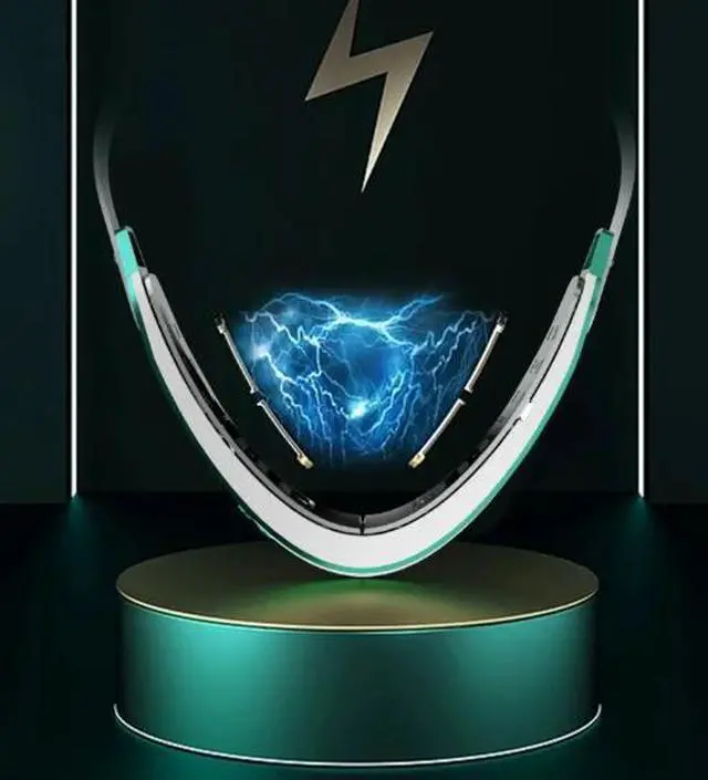 Alt view image 2 of 4 - SOEWIOU Facial Massager 185g w/Remote, 7-Color LED Therapy (Red+Blue+Purple), EMS Micro-Current, RF + Ultrasonic Vibration, 42 °C Constant Heat, Silicone Strap, Rechargeable 6-in-1 Face Lift & Sk