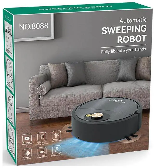 Alt view image 2 of 7 - SOEWIOU Clearance & Promo, Intelligent Sweeping Robot | Three-in-One Cleaning Machine | Lazy Vacuum Cleaner | Home Appliance, Clearance & Promo | Plastic, Pink,