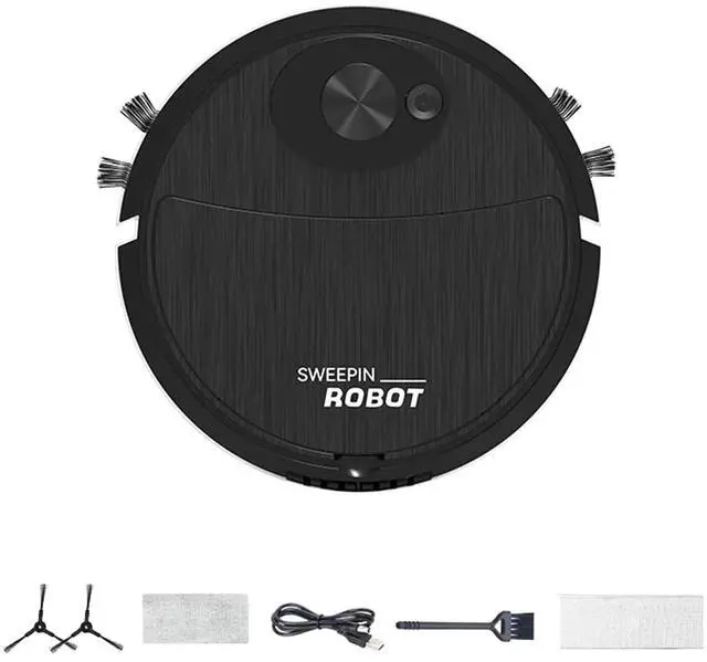 Alt view image 4 of 7 - SOEWIOU Clearance & Promo, Intelligent Sweeping Robot | Three-in-One Cleaning Machine | Lazy Vacuum Cleaner | Home Appliance, Clearance & Promo | Plastic, Pink,