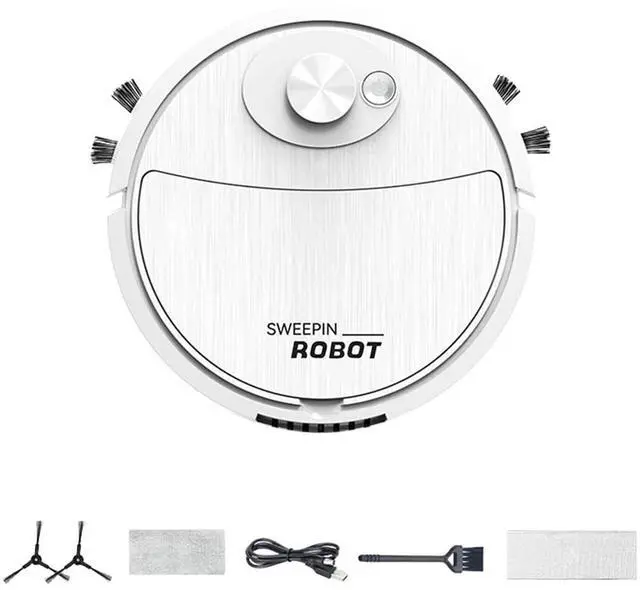 Alt view image 5 of 7 - SOEWIOU Clearance & Promo, Intelligent Sweeping Robot | Three-in-One Cleaning Machine | Lazy Vacuum Cleaner | Home Appliance, Clearance & Promo | Plastic, Pink,