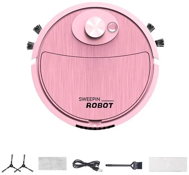 Main image of SOEWIOU Clearance & Promo, Intelligent Sweeping Robot | Three-in-One Cleaning Machine | Lazy Vacuum Cleaner | Home Appliance, Clearance & Promo | Plastic, Pink,