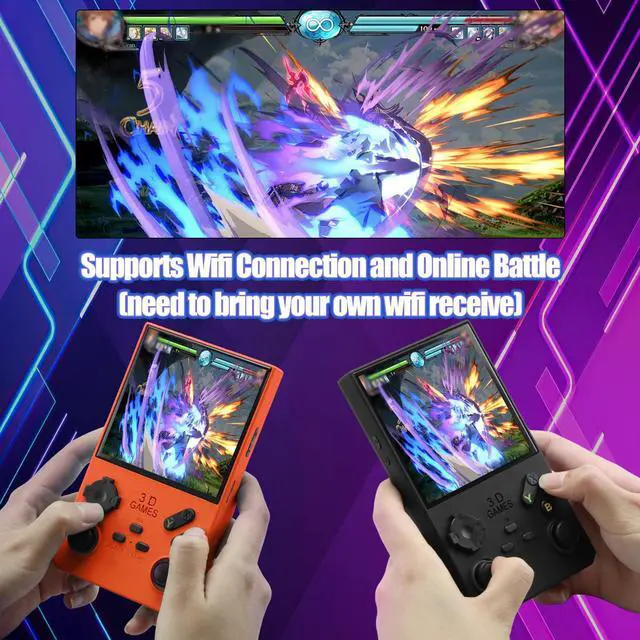 Alt view image 6 of 7 - SOEWIOU 2025Newly Upgraded V40 MAX Retro Handheld Game Console with 256G Built-in 20000+Classic Games,4.0Inch 4K HD IPS Screen Open Source Linux System,4000mAh Battery