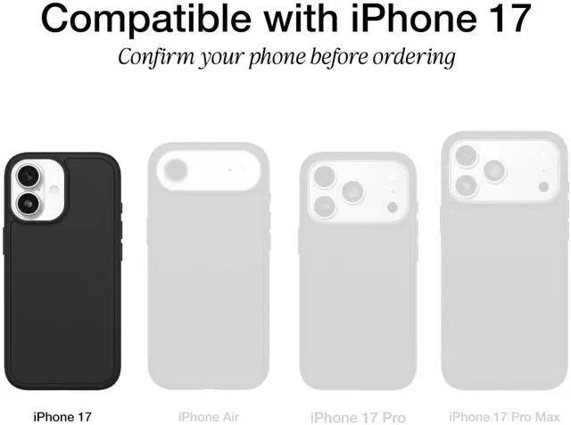 Alt view image 2 of 5 - SOEWIOU iPhone 17 Profile Series Case - Black