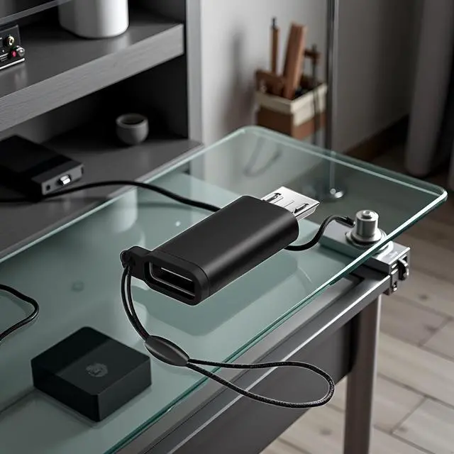 Alt view image 3 of 7 - SOEWIOU GANPUB Black Type C Female to Micro USB Male Converter Support Charging and Data Sync to Micro USB Adapter Connector with Lanyard USB to Micro Adapter,Cables and Adapters