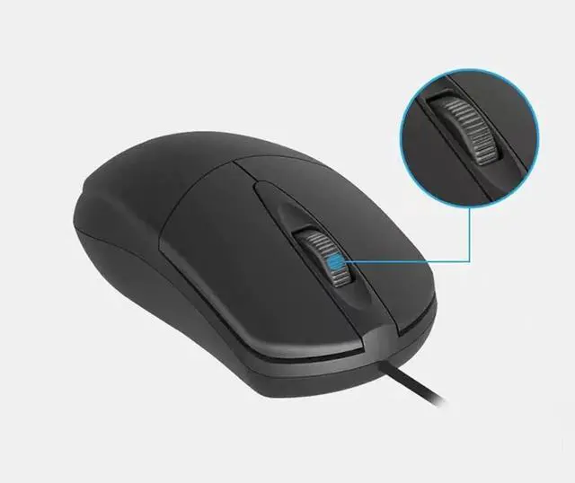 Alt view image 5 of 5 - Guiheng Wired Mouse, Ergonomic Computer Mouse, USB for Right or Left Hand, with Durable Clicks for PC, Computer, Laptop, Desktop, Chromebook, Notebook, Mac(Black)