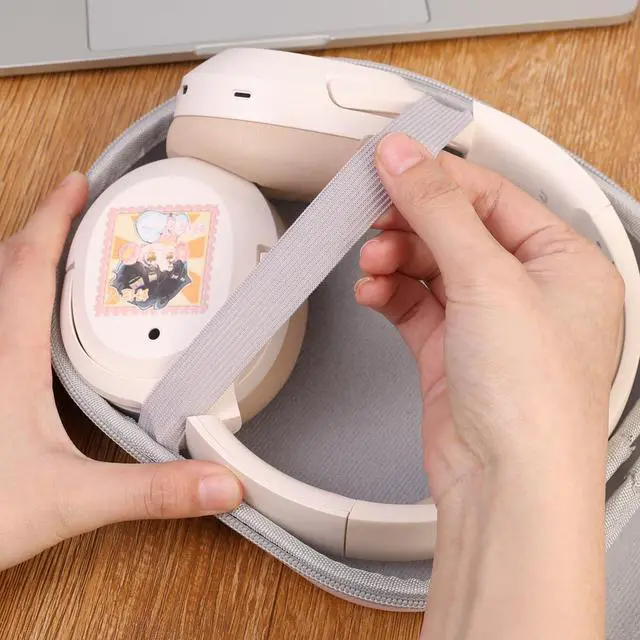 Alt view image 6 of 7 - SOEWIOU Portable Bluetooth Headset Box Headset EVA Scratch-Proof Protection Box for Sony Edifier W820NB,Colorful