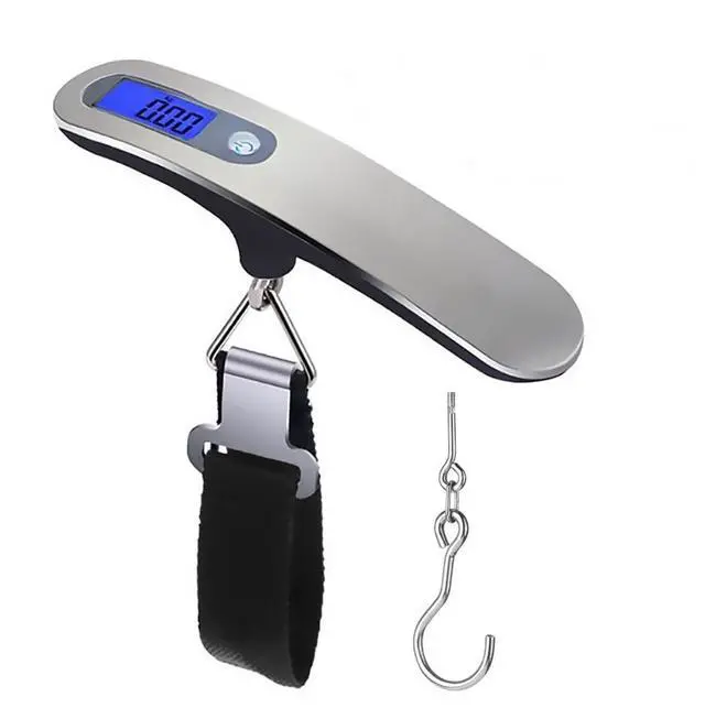 Main image of SOEWIOU Luggage Scale, 50kg/110lb Portable Mini Suitcase Scale Household Digital Display Scale Applied Aircraft Luggage Outdoor Scale Weighing Balance