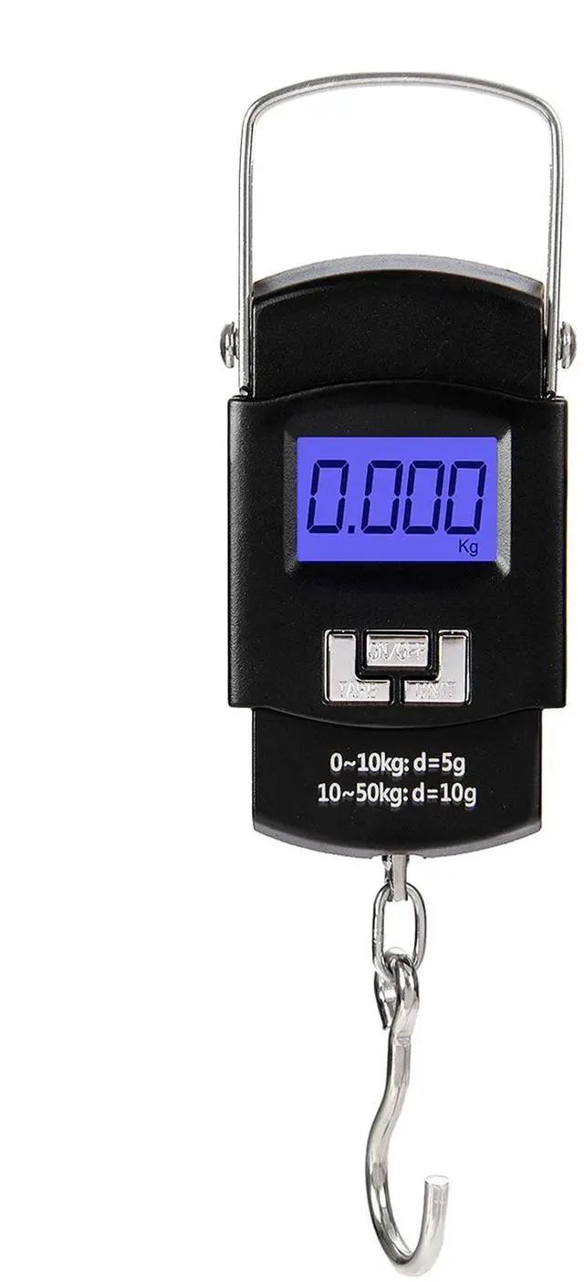 Main image of SOEWIOU Portable Luggage Scale 50kg/110lb Electronic Digital Suitcase Weight Scale Travel Bag Hanging Weighing Scale