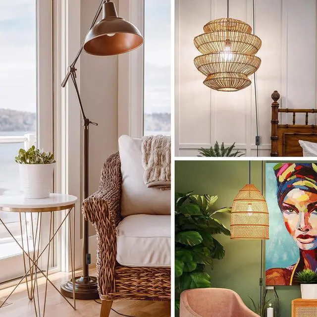 Alt view image 7 of 7 - SOEWIOU 2 Pcs E26/E27 LED Light Socket with 5.9FT Extension Cord, On/Off Switch, US AC Power Plugs for Pendant Lighting Bulb Lamp - Kitchen, Bedroom (Black)