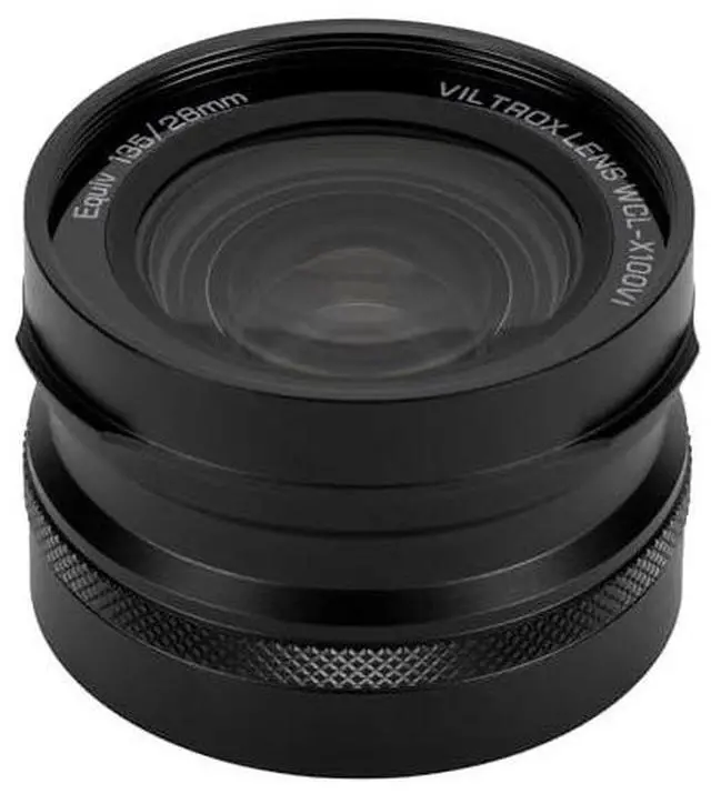 Main image of VILTROX WCL-X100 VI Lente de conversión amplia, lente de reconocimiento automático gran angular de 0.8X para cámara Fujifilm X100VI X100V X100F, negro