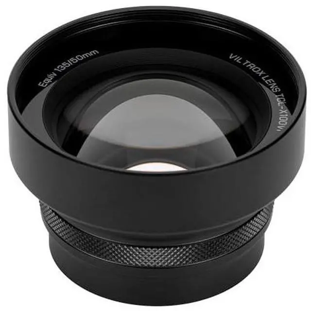 Main image of VILTROX TCL-X100 VI Tele lente de conversión, 1.4X teleobjetivo metal lente de reconocimiento automático para Fujifilm X100VI X100V X100F, negro