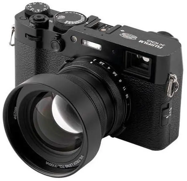 Alt view image 4 of 7 - VILTROX TCL-X100 VI Tele lente de conversión, 1.4X teleobjetivo metal lente de reconocimiento automático para Fujifilm X100VI X100V X100F, negro