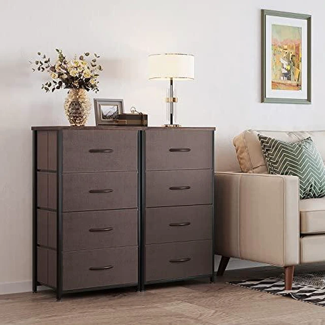 Alt view image 6 of 7 - ODK Small Dresser for Bedroom with 4 Storage Drawers, Brown