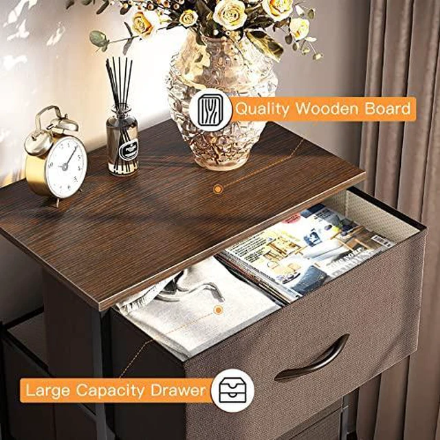 Alt view image 5 of 7 - ODK Small Dresser for Bedroom with 4 Storage Drawers, Brown