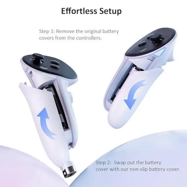 Alt view image 2 of 7 - NexiGo Custom Controller Covers for Charging Dock for Oculus/Meta Quest 3/3S, Only Compatible with S20 Pro Charging Station
