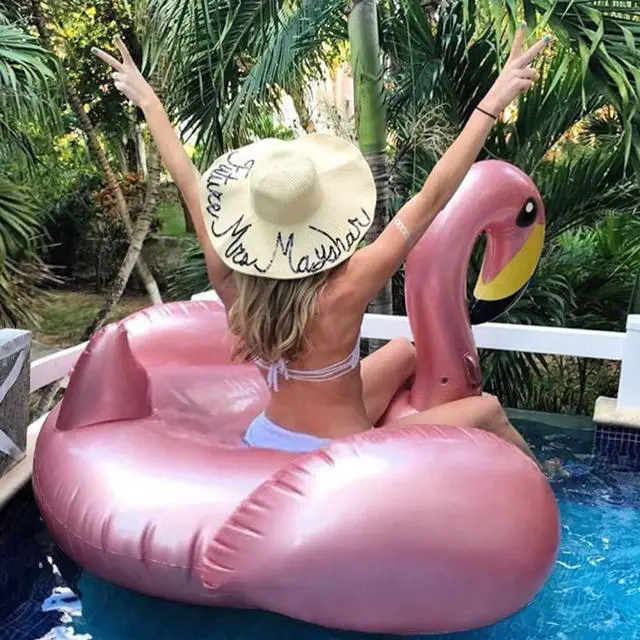 Alt view image 2 of 7 - Giant Inflatable Flamingo Pool Float with Fast Valves Summer Beach Swimming Pool Floatie Lounge Floating Raft Outdoor Party Decorations Toys for Adults (XL)