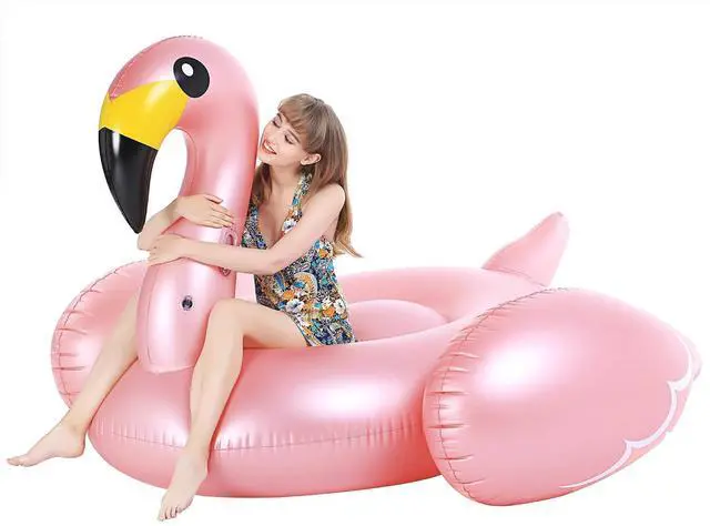 Main image of Giant Inflatable Flamingo Pool Float with Fast Valves Summer Beach Swimming Pool Floatie Lounge Floating Raft Outdoor Party Decorations Toys for Adults (XXXL)